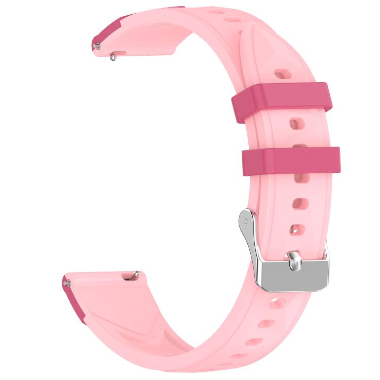 18mm Triangular Diamond Texture Two Color Silicone Watch Band