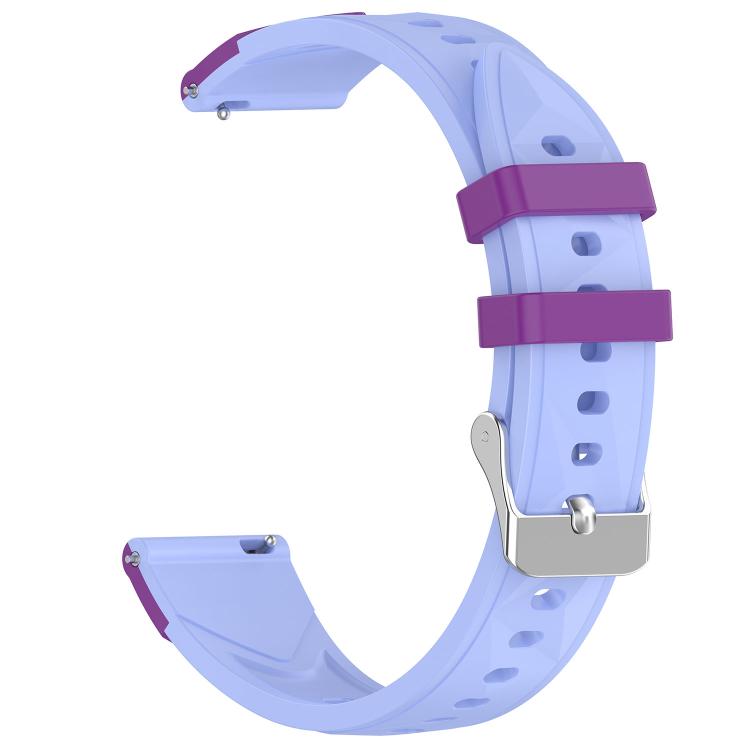 18mm Triangular Diamond Texture Two Color Silicone Watch Band