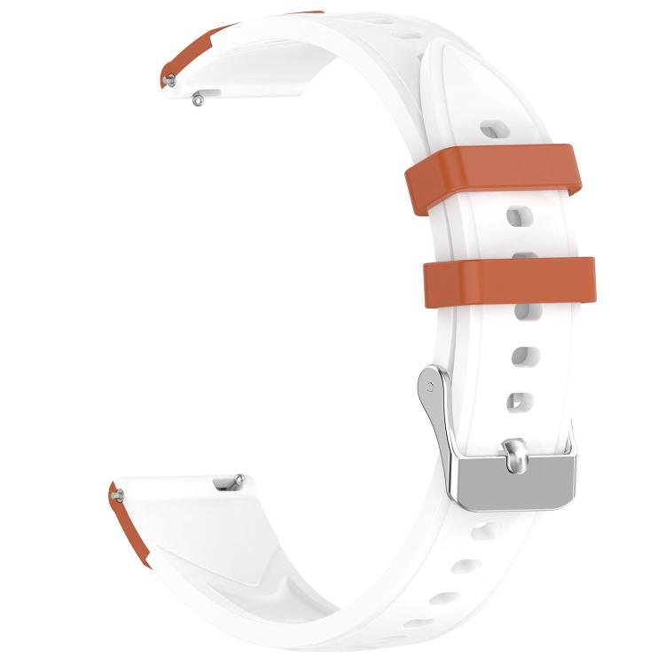 18mm Triangular Diamond Texture Two Color Silicone Watch Band