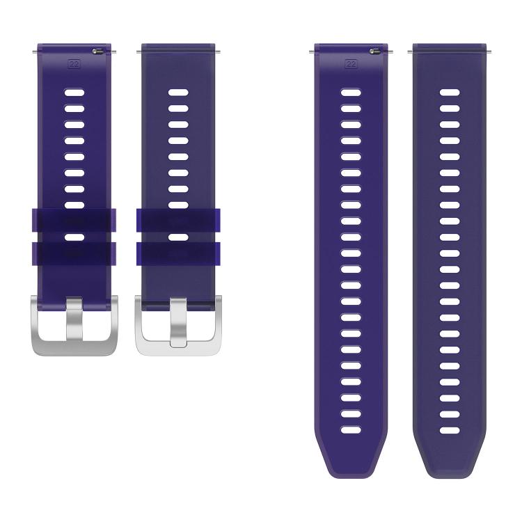 22mm Transparent Jelly Two Color Silicone Watch Band