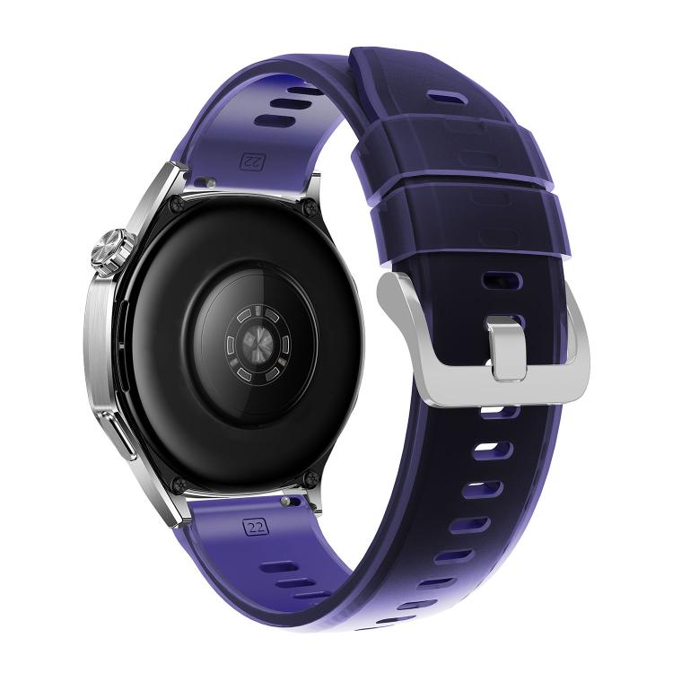 22mm Transparent Jelly Two Color Silicone Watch Band