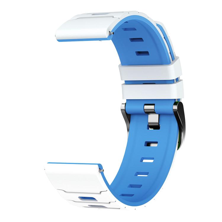 22mm Armour Texture Two Color Silicone Watch Band