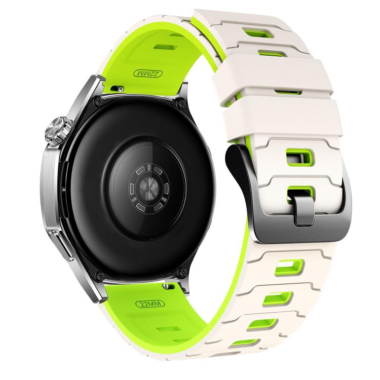 22mm Armour Texture Two Color Silicone Watch Band