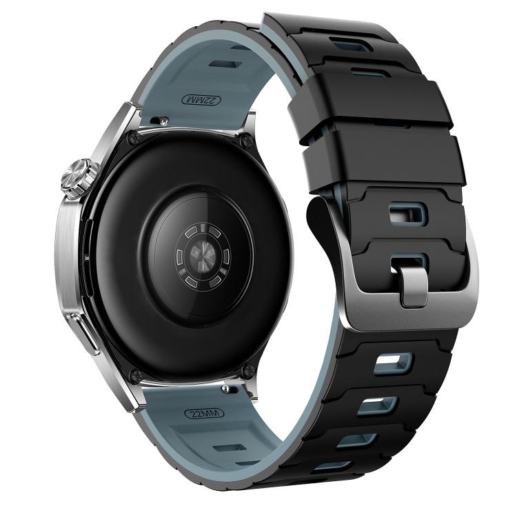 22mm Armour Texture Two Color Silicone Watch Band