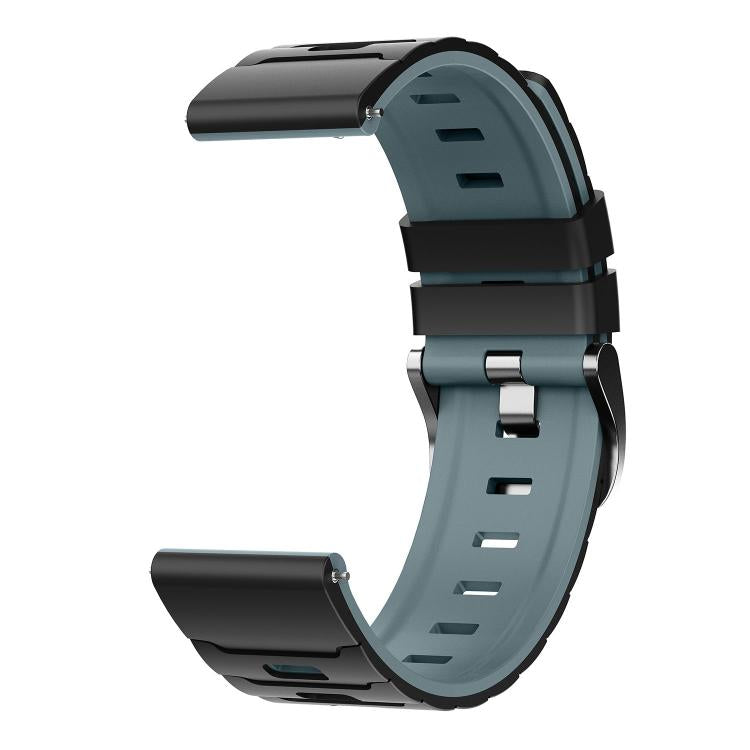 22mm Armour Texture Two Color Silicone Watch Band