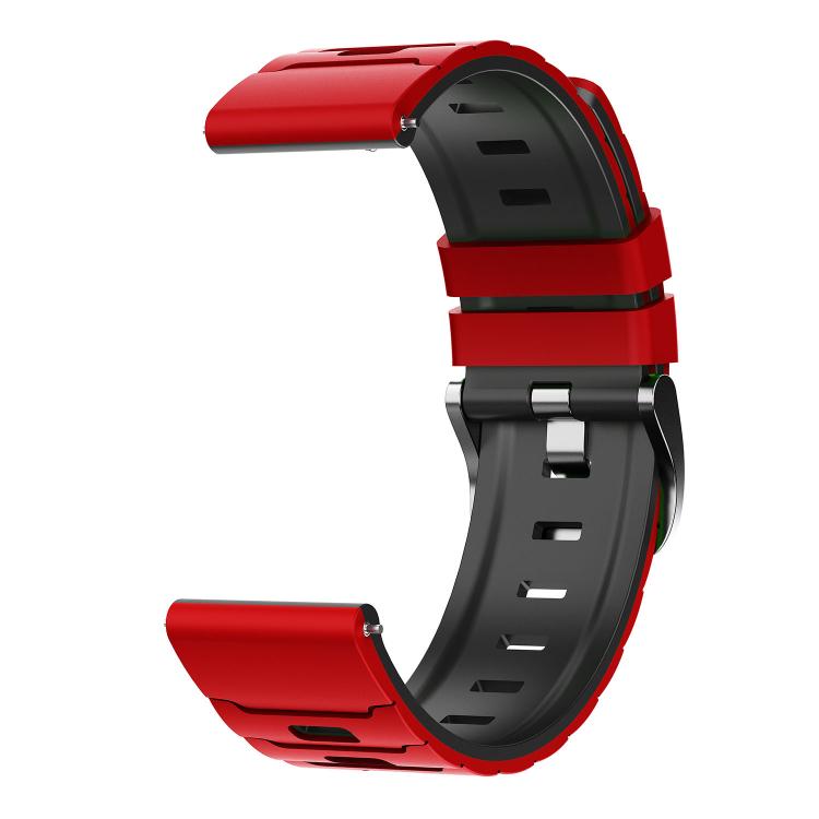 22mm Armour Texture Two Color Silicone Watch Band