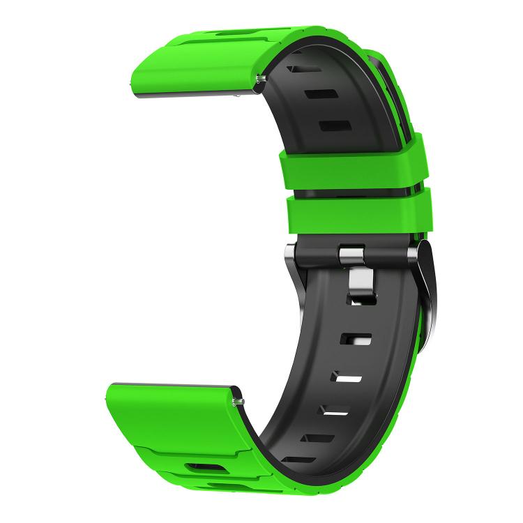 22mm Armour Texture Two Color Silicone Watch Band