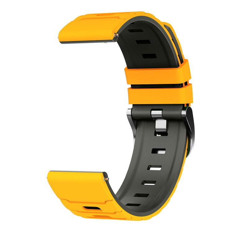 22mm Armour Texture Two Color Silicone Watch Band