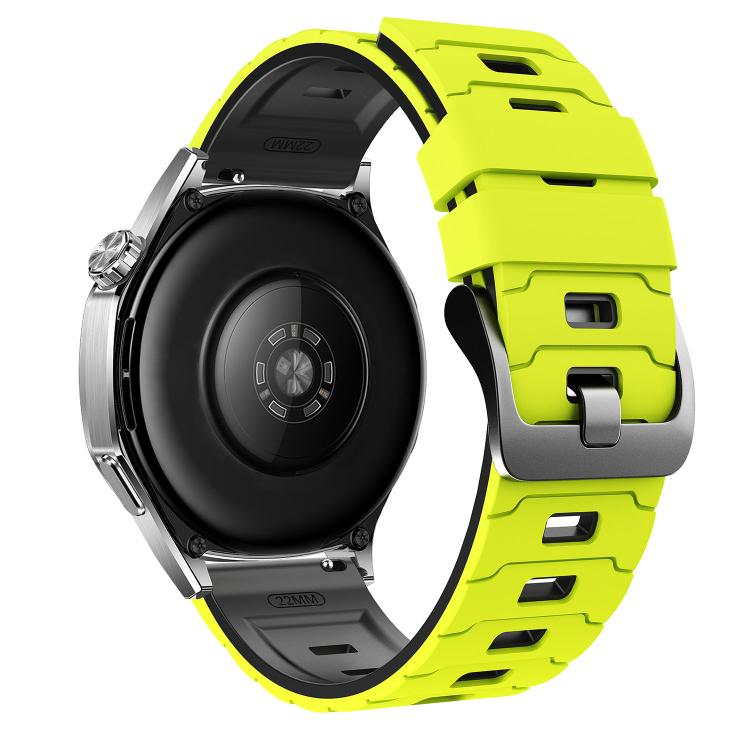 22mm Armour Texture Two Color Silicone Watch Band