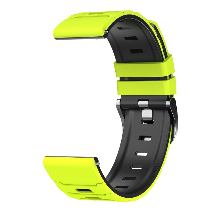 22mm Armour Texture Two Color Silicone Watch Band