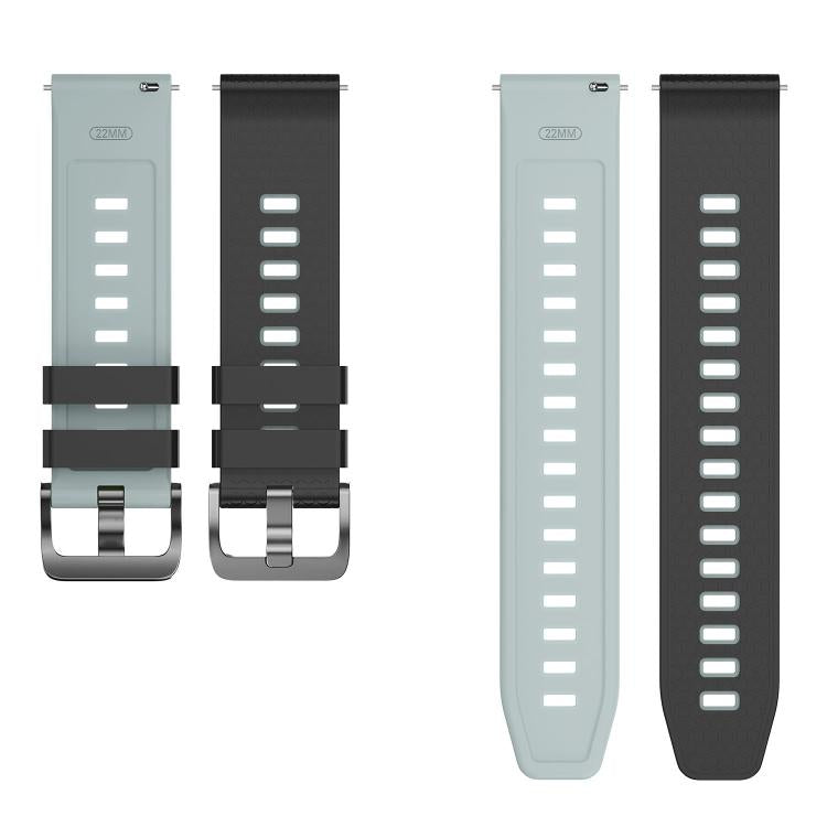 22mm Honeycomb Texture Two Color Silicone Watch Band