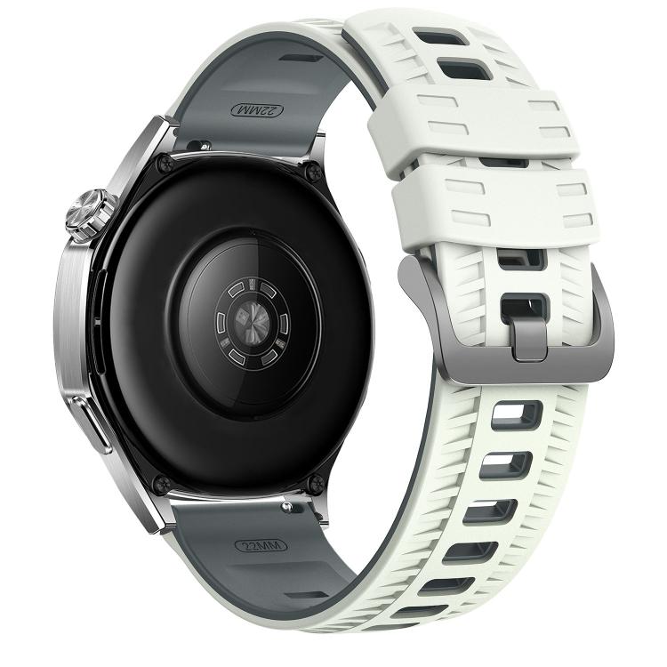 22mm Tire Texture Two Color Silicone Watch Band