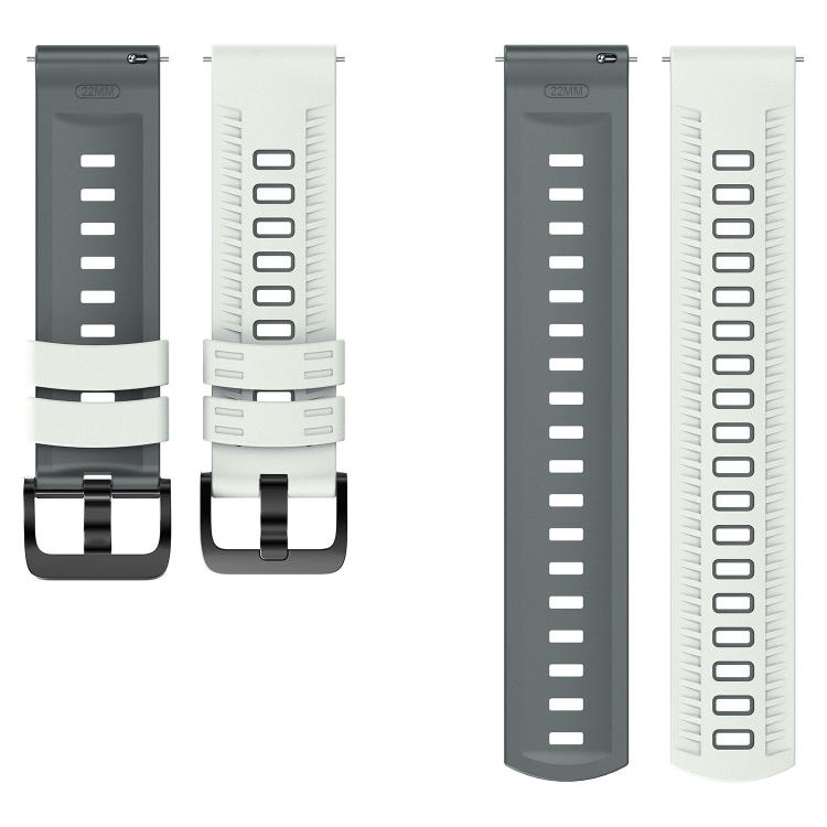 22mm Tire Texture Two Color Silicone Watch Band