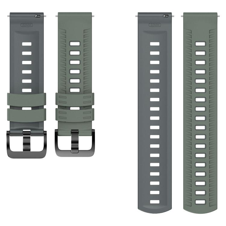 22mm Tire Texture Two Color Silicone Watch Band