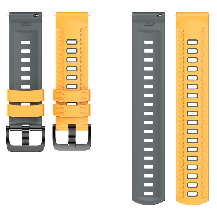 22mm Tire Texture Two Color Silicone Watch Band