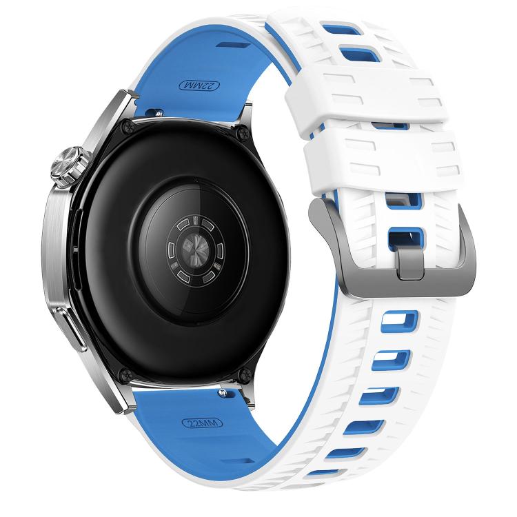 22mm Tire Texture Two Color Silicone Watch Band