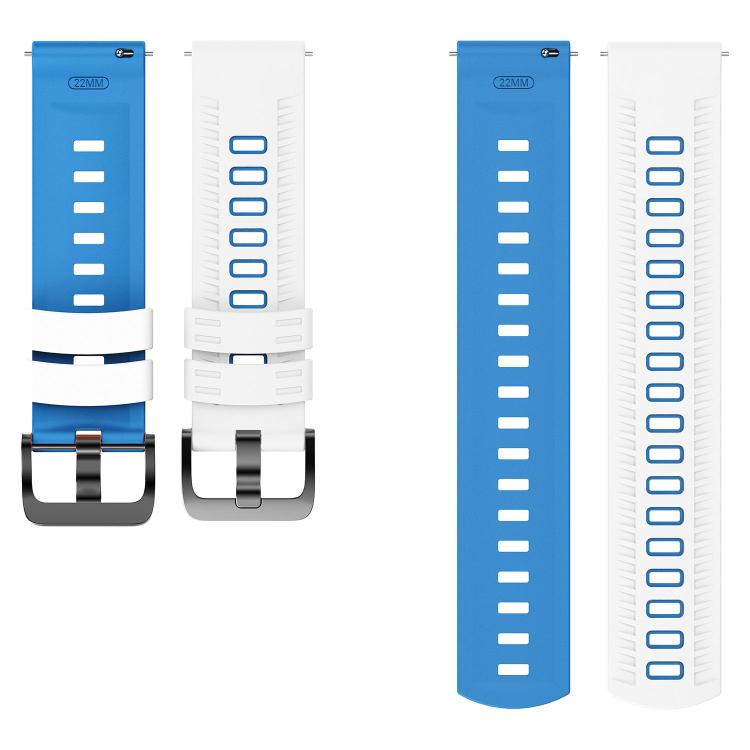 22mm Tire Texture Two Color Silicone Watch Band