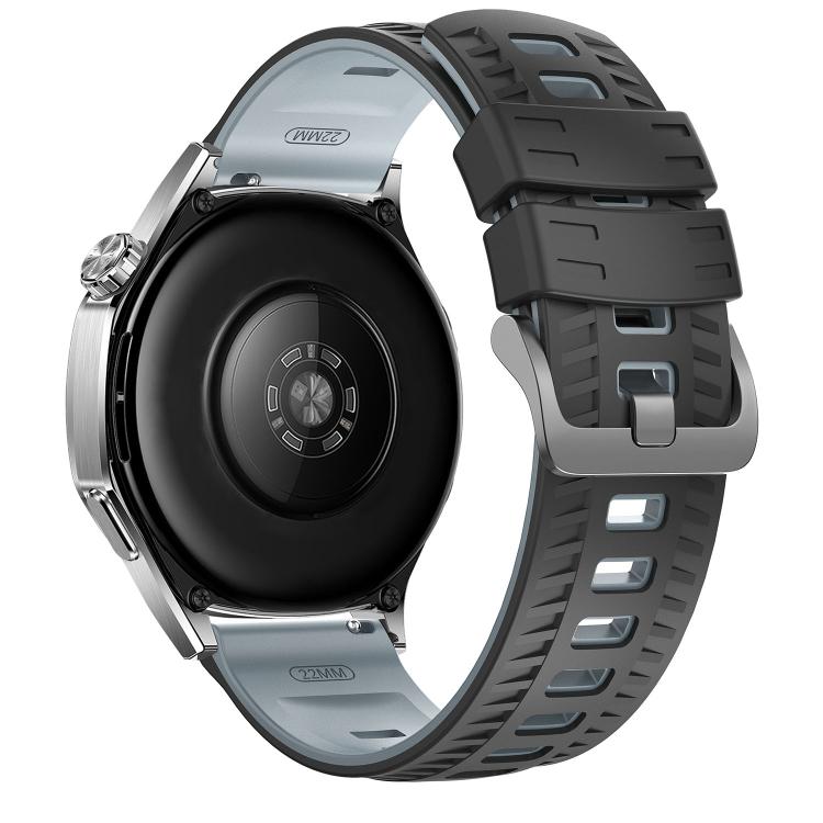 22mm Tire Texture Two Color Silicone Watch Band