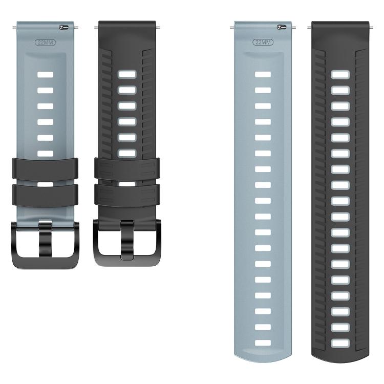 22mm Tire Texture Two Color Silicone Watch Band