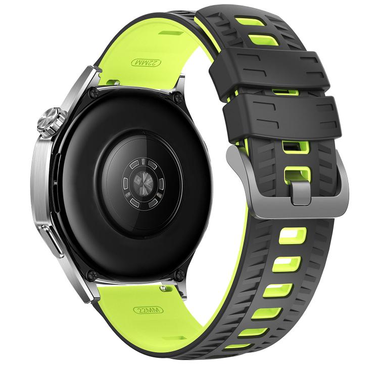 22mm Tire Texture Two Color Silicone Watch Band