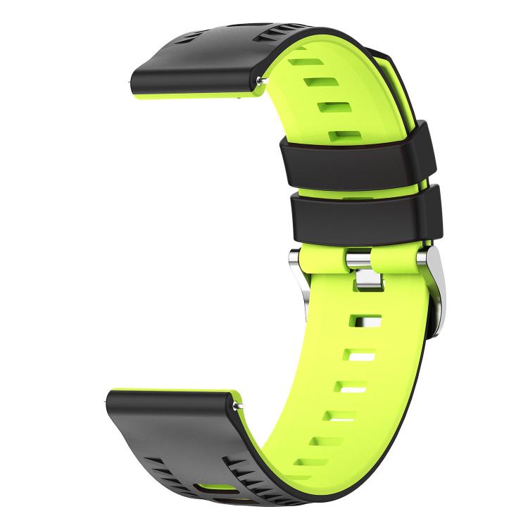 22mm Tire Texture Two Color Silicone Watch Band