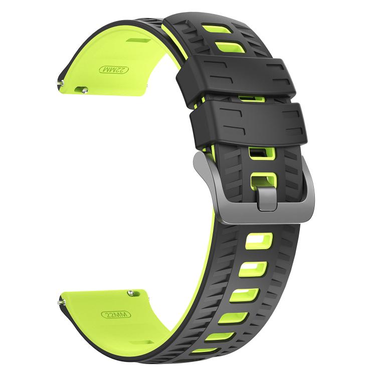 22mm Tire Texture Two Color Silicone Watch Band