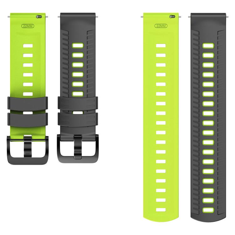 22mm Tire Texture Two Color Silicone Watch Band