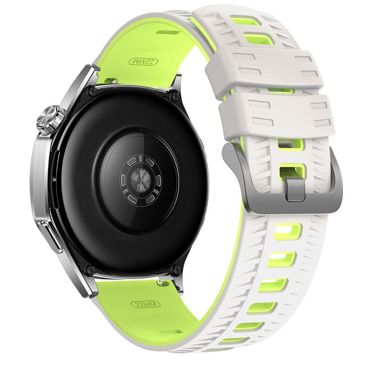 22mm Tire Texture Two Color Silicone Watch Band