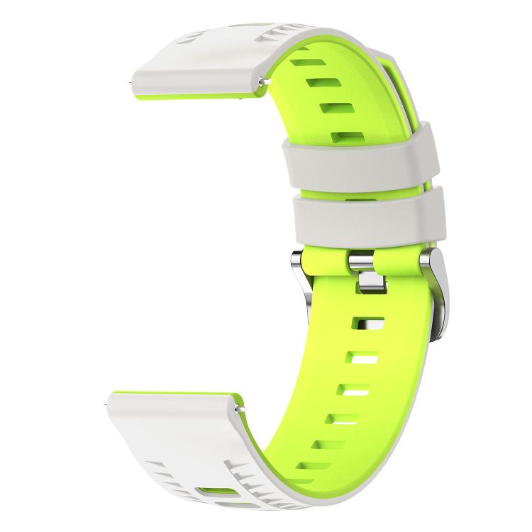 22mm Tire Texture Two Color Silicone Watch Band