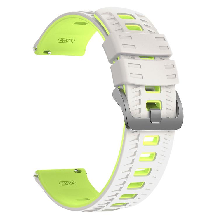 22mm Tire Texture Two Color Silicone Watch Band