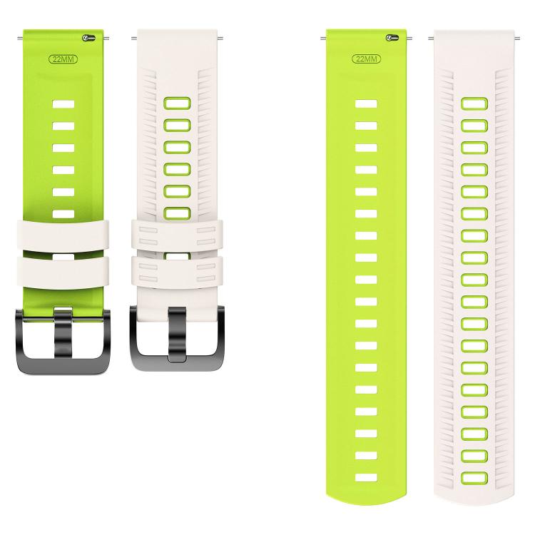 22mm Tire Texture Two Color Silicone Watch Band
