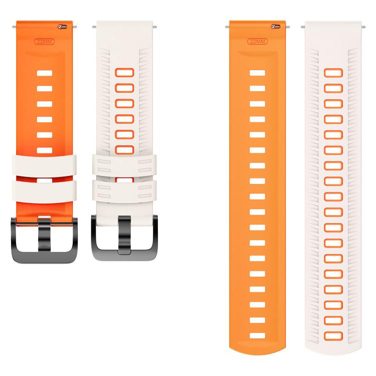 22mm Tire Texture Two Color Silicone Watch Band