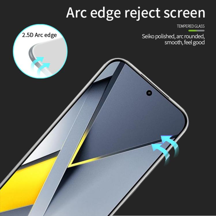 For Xiaomi Poco F8 Ultra Unlock PINWUYO 9H 2.5D Full Screen Tempered Glass Film - Black