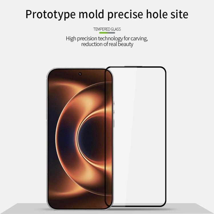 For Xiaomi 17 Ultra Unlock PINWUYO 9H 2.5D Full Screen Tempered Glass Film - Black