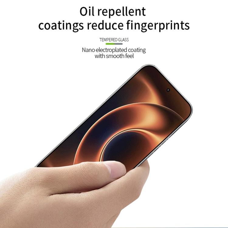 For Xiaomi 17 Ultra Unlock PINWUYO 9H 2.5D Full Screen Tempered Glass Film - Black