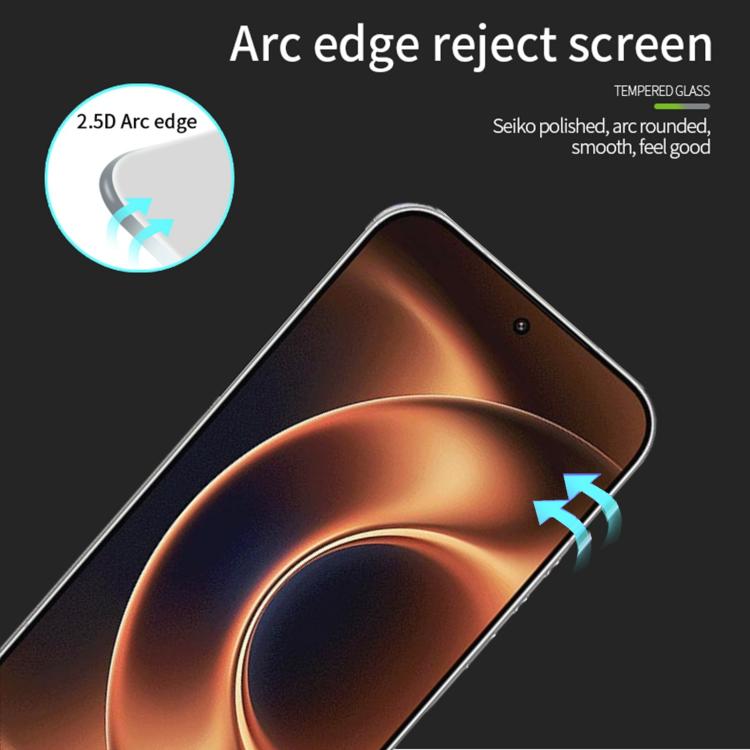 For Xiaomi 17 Ultra Unlock PINWUYO 9H 2.5D Full Screen Tempered Glass Film - Black