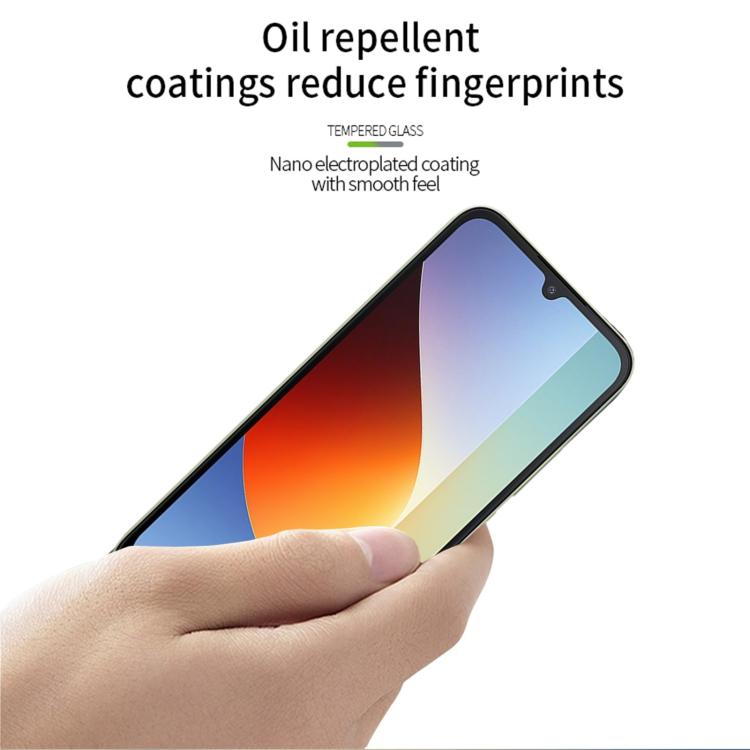 For Redmi 15a 5G / A7 Pro 171mm PINWUYO 9H 2.5D Full Screen Tempered Glass Film - Black