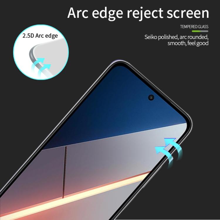 For Xiaomi Poco M8s 5G PINWUYO 9H 2.5D Full Screen Tempered Glass Film - Black