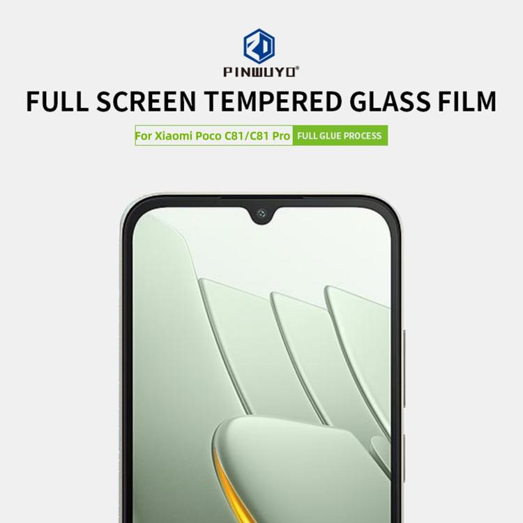 For Xiaomi Poco C81 / C81 Pro 4G PINWUYO 9H 2.5D Full Screen Tempered Glass Film - Black