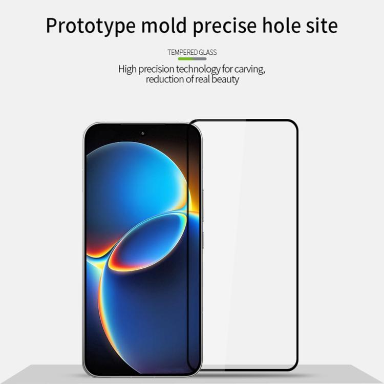 For Redmi K90 Max 5G Unlock PINWUYO 9H 2.5D Full Screen Tempered Glass Film - Black