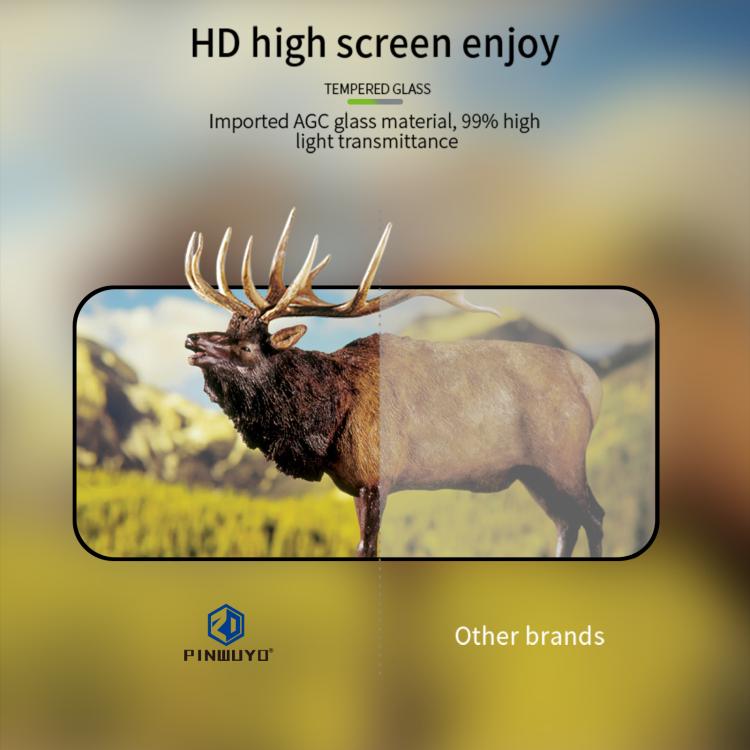For Xiaomi 17 Max Unlock PINWUYO 9H 2.5D Full Screen Tempered Glass Film - Black