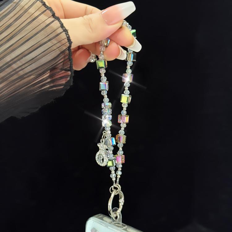 Prosperous Lucky Money Bag Cube Sugar Crystal Phone Chain