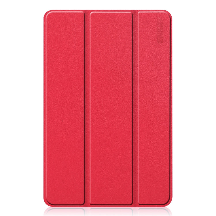 For HUAWEI MatePad Pro 10.8 ENKAY High Quality PU Leather + Plastic Bottom Case with Three-folding Holder