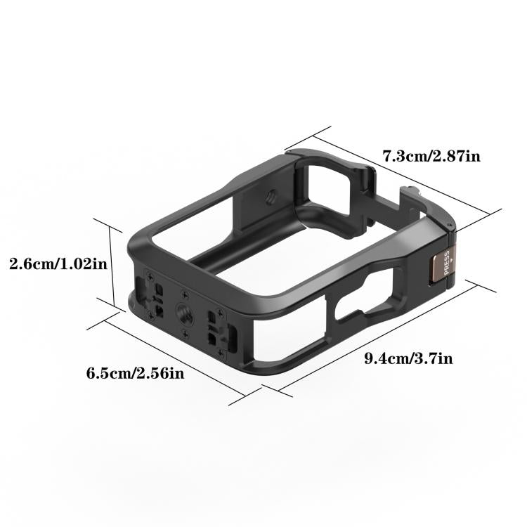 For DJI Osmo 360 Aluminium Alloy Magnetic Quick Release Expansion Frame Cage