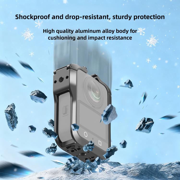 For DJI Osmo 360 Aluminium Alloy Magnetic Quick Release Expansion Frame Cage