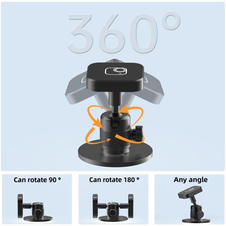 For Insta 360 GO Ultra Quick Release Rotating Ball Head Magnetic Desktop Mount Base