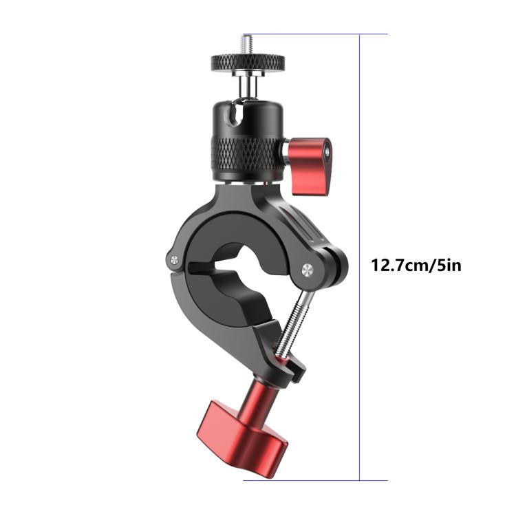 Aluminium Alloy Tube Clamp Handlebar Mount - Black