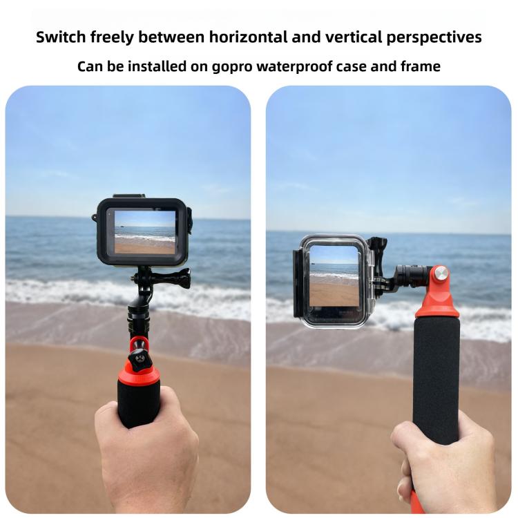 Centre Mounted Vertical Horizontal 360 Rotation Mount Adapter with Long Screw For GoPro Action Camera