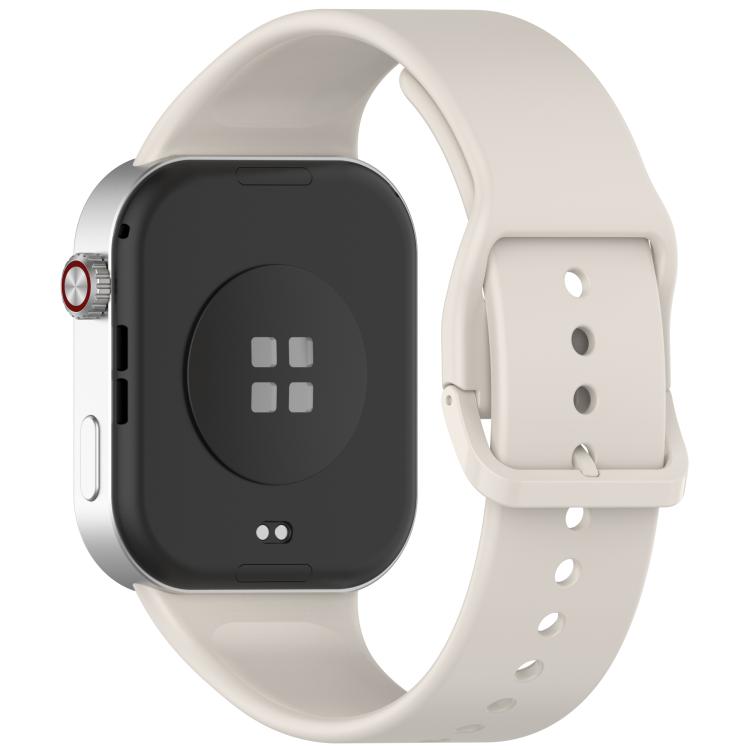 For Xiaomi Band 10 Pro / 9 Pro / Redmi Watch 6 Smooth Solid Color Silicone Watch Band