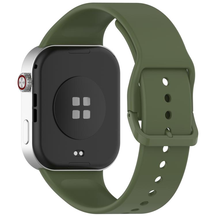 For Xiaomi Band 10 Pro / 9 Pro / Redmi Watch 6 Smooth Solid Color Silicone Watch Band